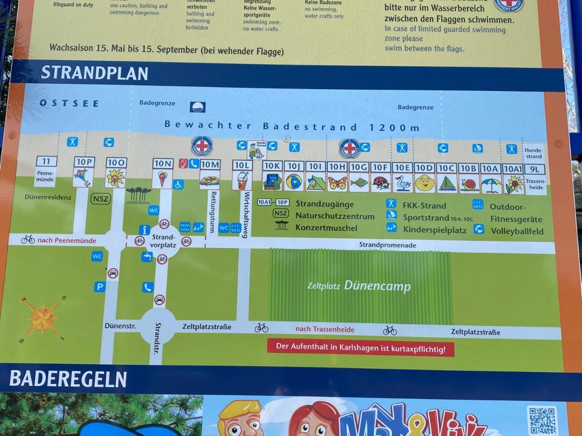 Duenenresidenz Karlshagen - Ferienwohnung Ginsterweg Bagian luar foto
